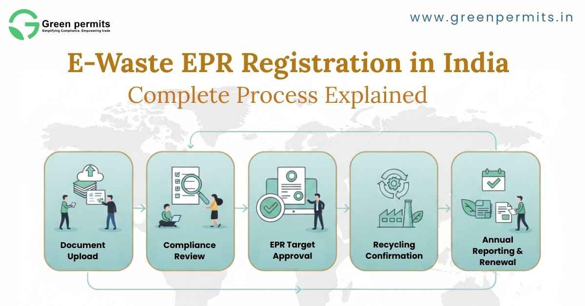 E-Waste EPR Registration in India: Complete Process Explained - Green Permits – EPR, BIS Certification & Recycling Plant Setup Experts